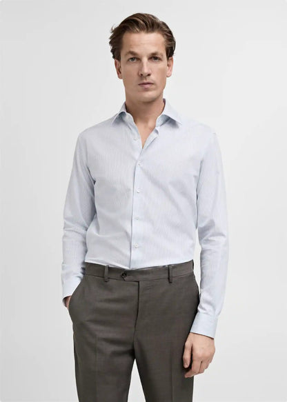 100% Cotton stripped Formal Shirt - Knzcollection