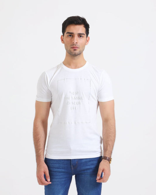 White Modern T-Shirt Slimfit Premium - Knzcollection