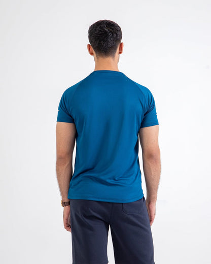 Blue Modern Men Premium T-Shirt - Knzcollection