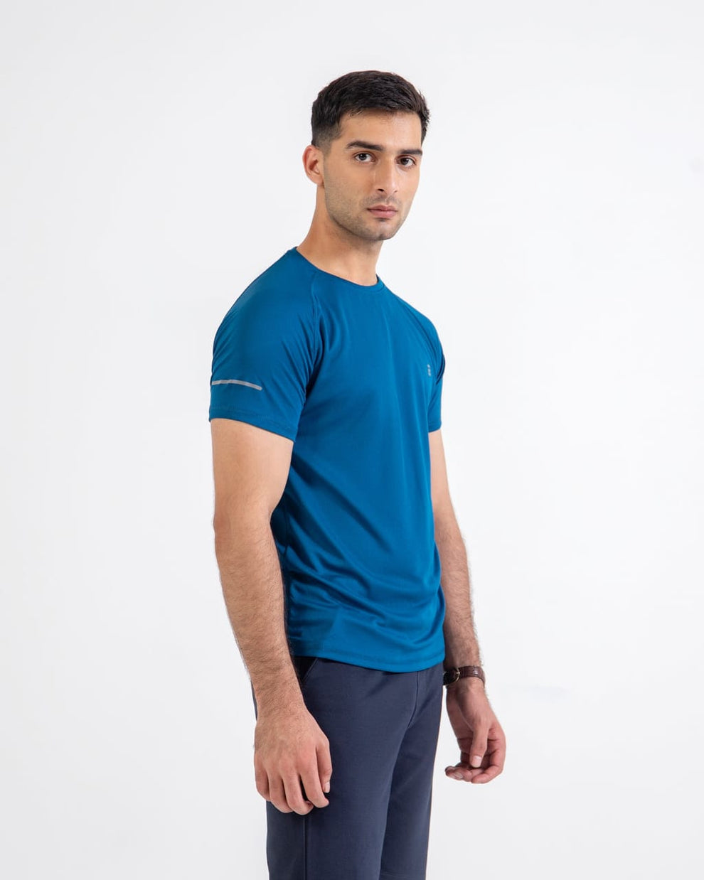 Blue Modern Men Premium T-Shirt - Knzcollection