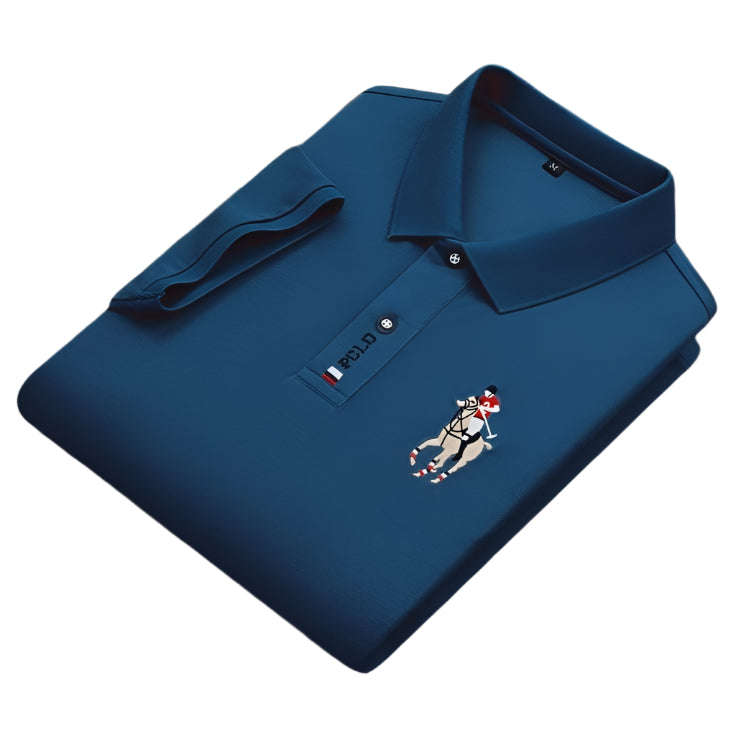 Navy Blue Polo T-Shirt - Premium Stuff