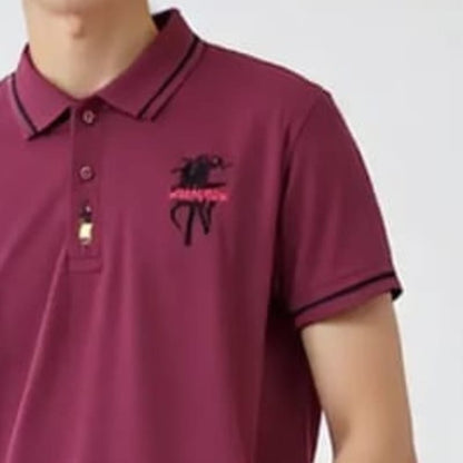 Maroon Premium Polo T-Shirt - Knz Collection