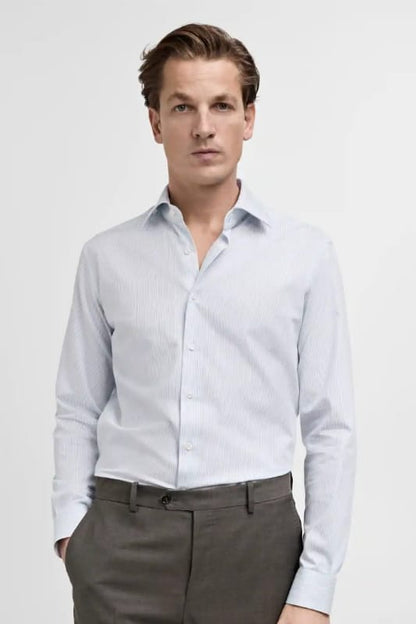 100% Cotton stripped Formal Shirt - Knzcollection
